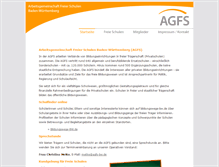 Tablet Screenshot of agfs-bw.de